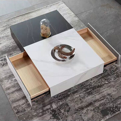 American Style Luxury Center Table 130*80*26 Cm Wrought Iron Marble