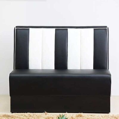 Restaurant Dining Pu Leather Commercial Booth Seating 1950s America Design