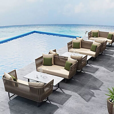 1.5mm Modern Lounge Sectional Outdoor Sofa Adjustable Waterproof Garden Furniture Set