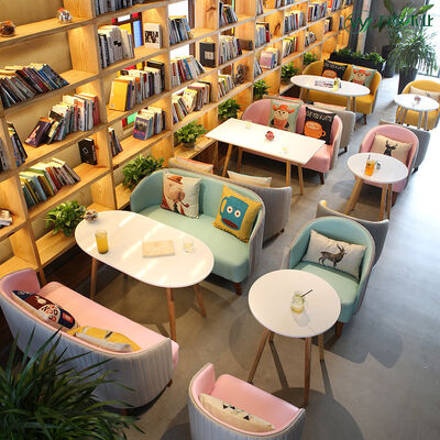 Lounge Booth Seating Cafe Dining Chair Sofa Stripe Fresh  52x60x75cm