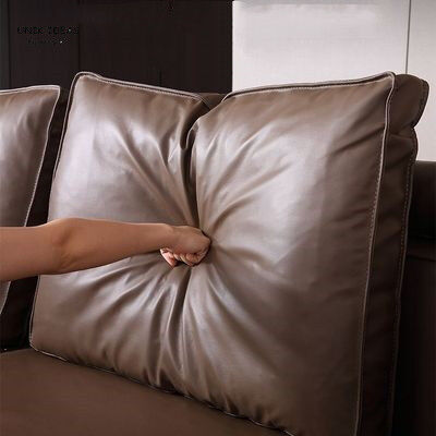 3 Piece Brown L Shaped Leather Couch Loveseats Cosy For Small Apartment