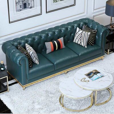 84 Inch Navy Blue Living Room Sectional Sofa Corner Couch Modular Lounge