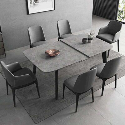 6 7 8 Seater Marble Dining Table And Chairs 130cm 140cm Minimalist Dining Table Set