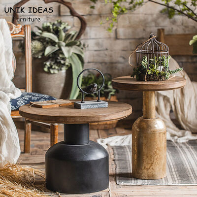 سعر جيد Antique Hand Carved Luxury Center Table 8.5kg Decorative Solid Wood Round الانترنت