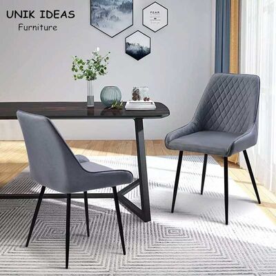 سعر جيد Fabric Furniture High Back Dining Chair Black Brown For Kitchen Dining Room الانترنت