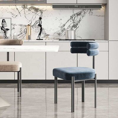 سعر جيد Italian Simple Half Arc Armchair Home Leisure Negotiation Dining Chair الانترنت