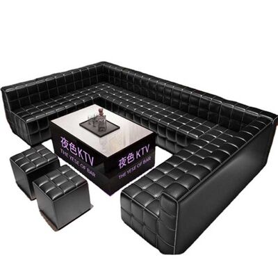 سعر جيد Night Club Long Bench Pu Leather Vip Strip Booth Seating KTV Bar Furniture الانترنت