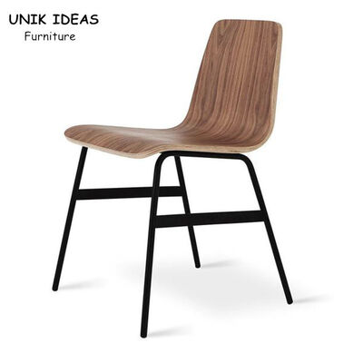 سعر جيد Simple Nordic Restaurant Metal Bentwood Chair Plywood Dining Chairs الانترنت