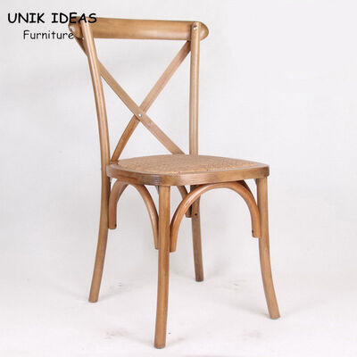 سعر جيد Stackable Wedding Banquet Chairs Bent Wood Oak X Back Beech Solid Wood الانترنت