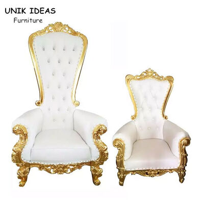سعر جيد Royal High Back King Throne Chairs Wedding Rental Bride And Groom Sofa Chair الانترنت