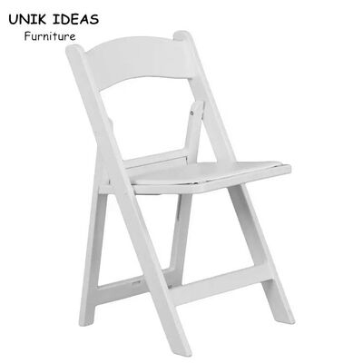 سعر جيد Portable Stackable Folding Plastic Garden Chairs White Resin For Events Wedding Party الانترنت