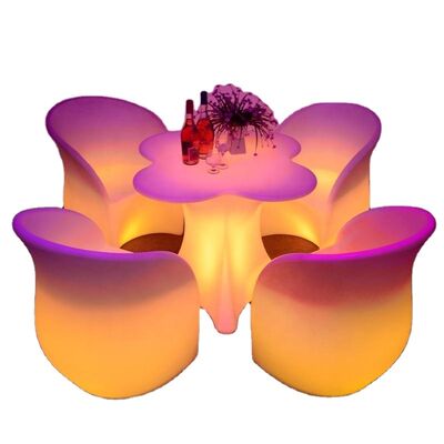 سعر جيد KTV الحديثة سعر رخيص مقهى خارجي جهاز التحكم عن بعد LED PE طاولة وأريكة مجموعة لحانة الكوكتيل الانترنت