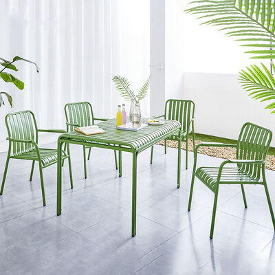 سعر جيد ألومنيوم معدني شرفة شرفة شرفة كرسي و طاولة للترفيه مجموعة الكراسي الخارجية الانترنت