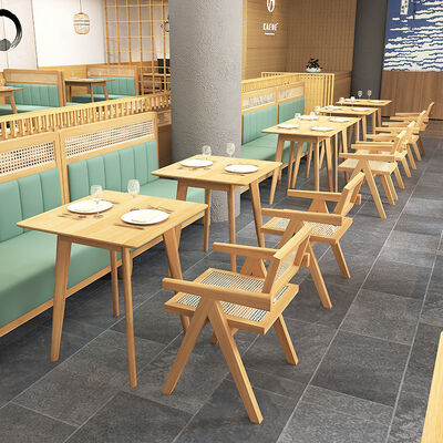 سعر جيد مطعم عصري كشك مقاعد مقهى متجر طعام مجموعات الأريكة الروتانية الخشب الصلب الانترنت