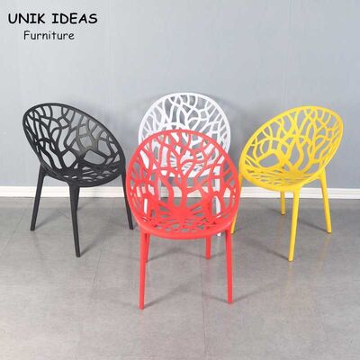 سعر جيد PP Plastic Stackable Dining Room Chairs Modern Leisure Garden 45x48x80cm الانترنت