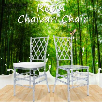 سعر جيد Bride Groom Resin Wedding Banquet Chairs Stackable Chiavari Diamond Crystal 40x40x92cm الانترنت