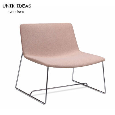 سعر جيد Modern Comfortable Single Seater Sofa Without Arms Armless Pink Accent Hotel الانترنت