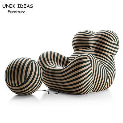 سعر جيد Ball Shaped Single Seater Lounge Chair Couch Lazy Floor 102x95x38cm الانترنت