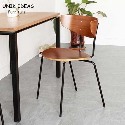 سعر جيد Modern European Minimalist Nordic Dining Chair Metal Legs Iron 75.5CM الانترنت