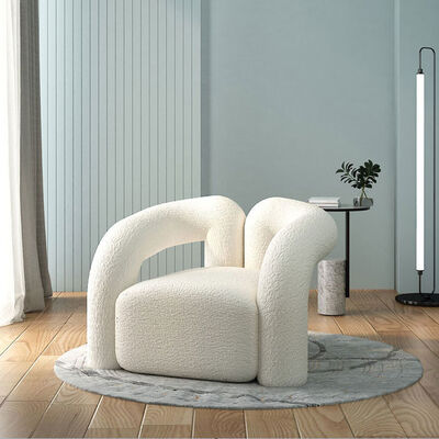 سعر جيد Nordic Single Living Room Chairs 1 Seat Fabric Lounge Sofa Chair الانترنت