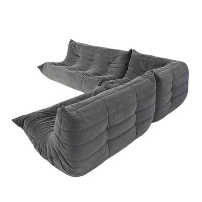 سعر جيد Modular Living Room Sectional Sofa Leather Home Furniture Lazy Sofa Set الانترنت